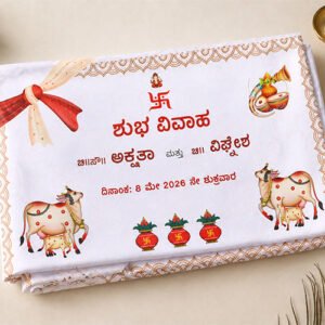 Premium Satin printed traditional Wedding Antarpat